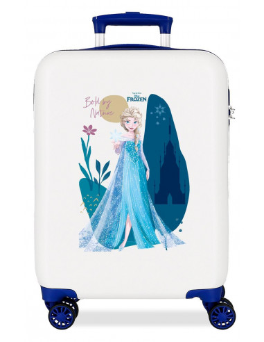 4011124 ABS SUITCASE 55CM 4W.  FROZEN BOLD BY NATURE WHITE